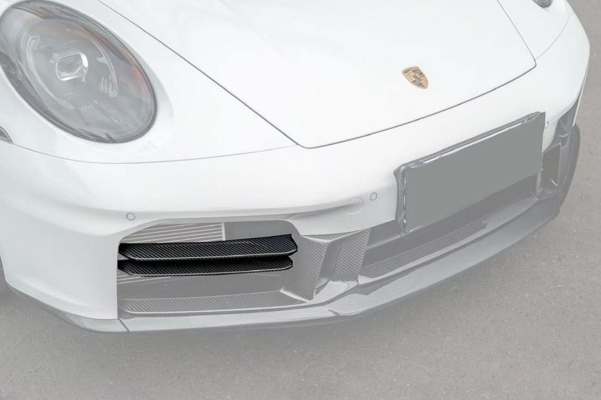 DarwinPRO 2024-UP Porsche 992.2 Facelift Carrera 2C 4C Coupe Cabriolet Sport Design Only OE Style Front Bumper Air Vents Trims