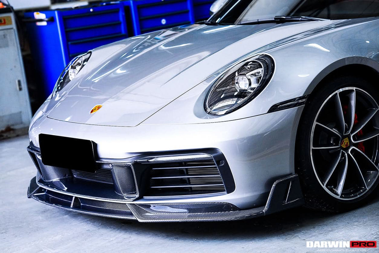 DarwinPRO 2019-2024 Porsche 911 992 Carrera S & 4 & 4S & Targa & Cabriolet BKSS Style Front Lip