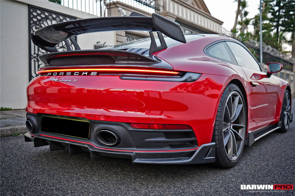 DarwinPRO 2019-2024 Porsche 911 992 Carrera S & 4 & 4S & Targa & Cabriolet BKSS Style Rear Lip
