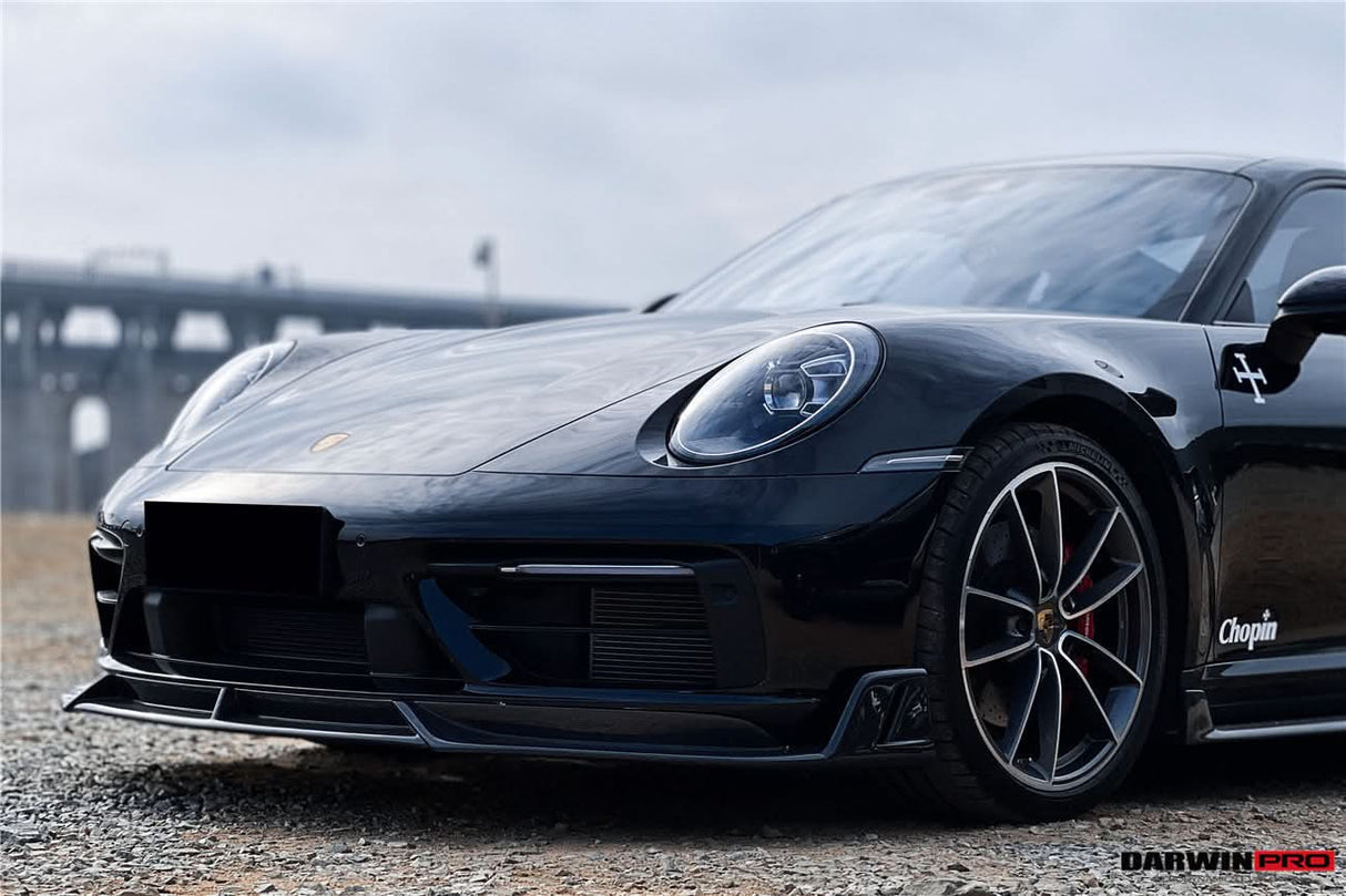 2019-2024 Porsche 911 992 Carrera Targa S 4 4S SD-Sport Design Modl BKSS Style Front Lip