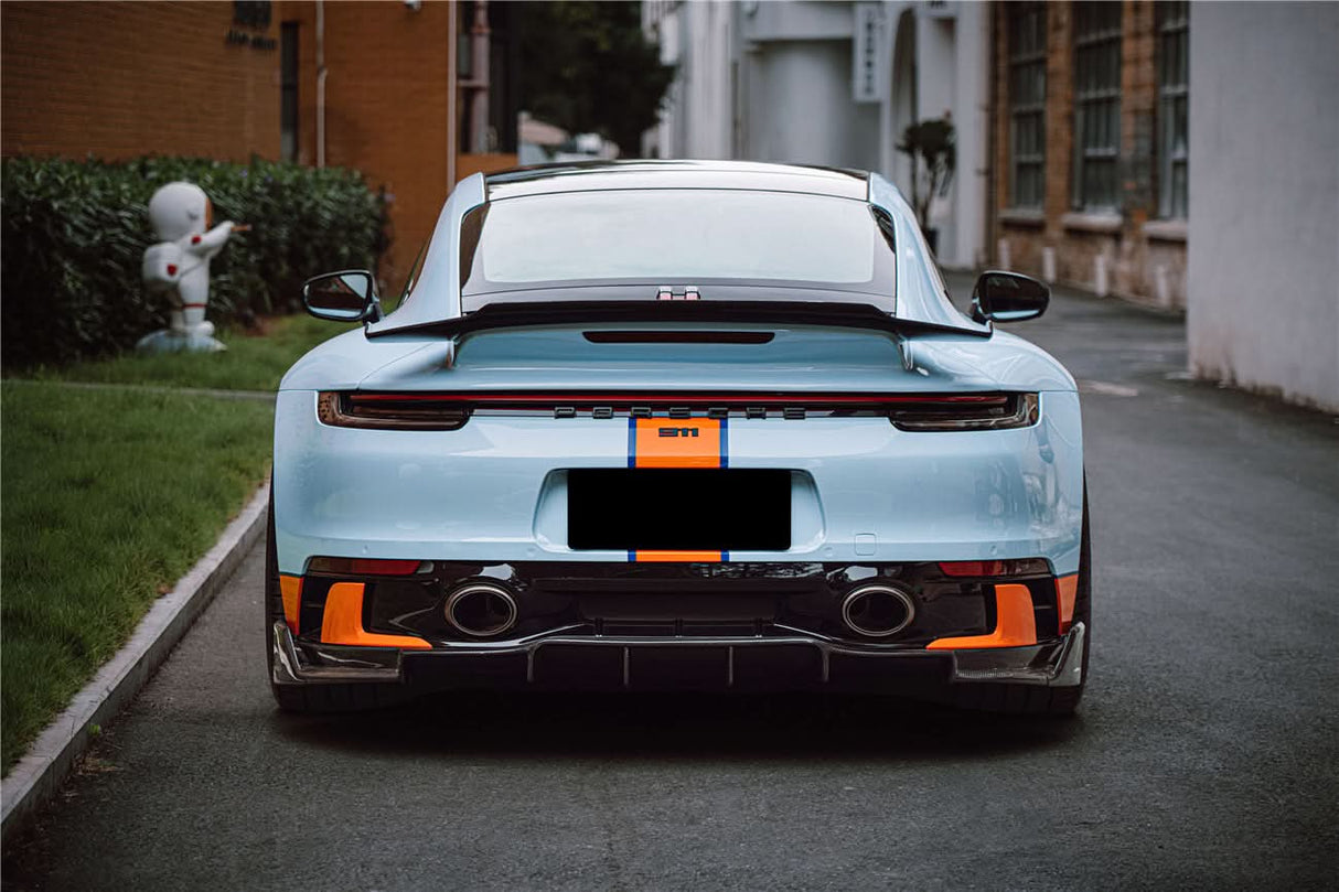 DarwinPRO 2019-2024 Porsche 911 992 Carrera & Targa S & 4 & 4S SD-Sport Design Modl BKSS Style Rear Lip