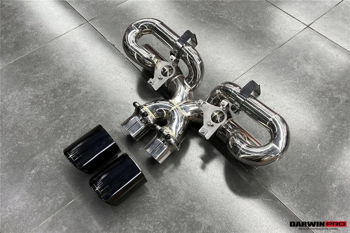 DarwinPRO 2019-2024 Porsche 911 992 Carrera S 4 4S Targa Cabriolet Exhaust (for GT3 Style Bumper)