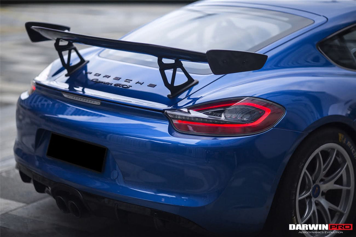 2012-2025 Porsche 718 | 981 Boxster | Cayman GT4 Style Style Carbon Fiber Trunk Spoiler Wing