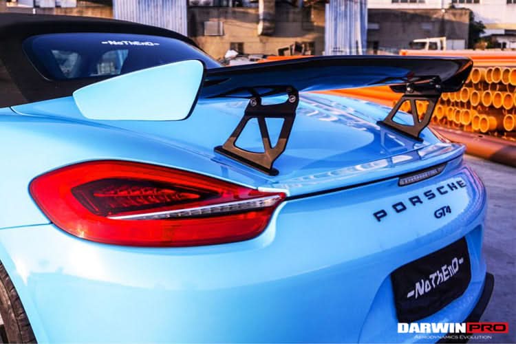 2012-2025 Porsche 718 | 981 Boxster | Cayman GT4 Style Style Carbon Fiber Trunk Spoiler Wing