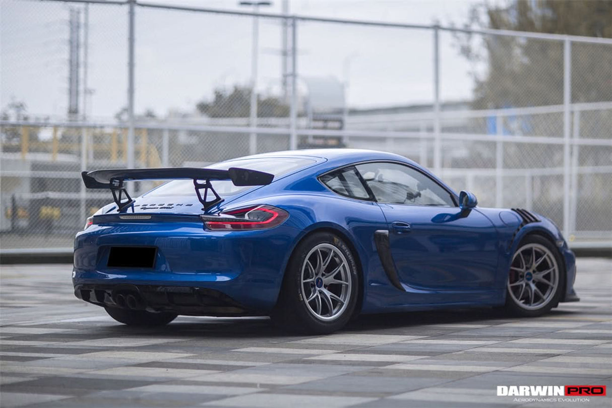2012-2025 Porsche 718 | 981 Boxster | Cayman GT4 Style Style Carbon Fiber Trunk Spoiler Wing