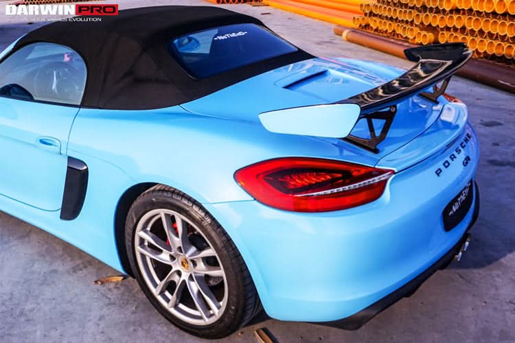 2012-2025 Porsche 718 | 981 Boxster | Cayman GT4 Style Style Carbon Fiber Trunk Spoiler Wing