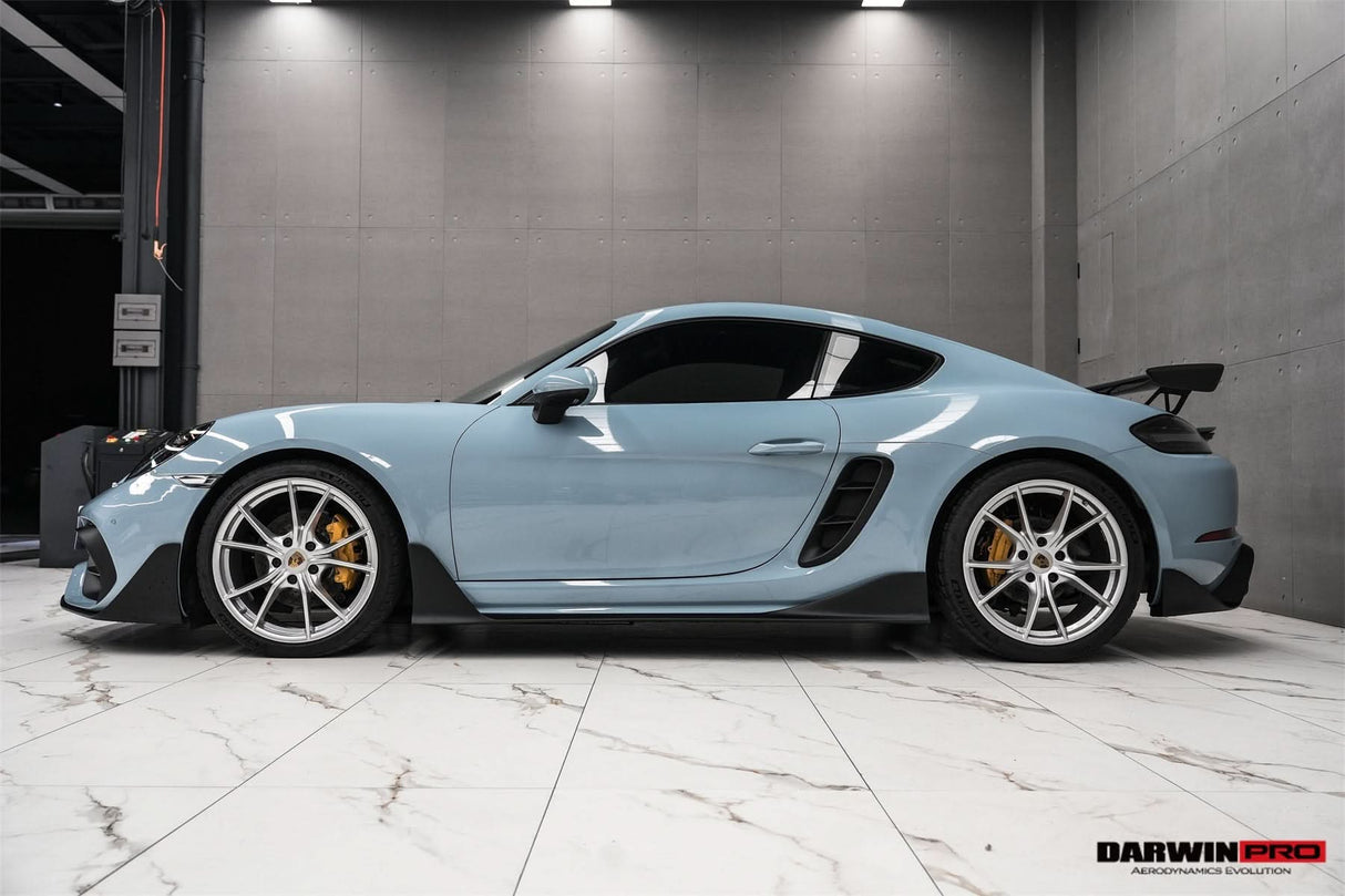 DarwinPRO 2016-2025 Porsche 718 Cayman And Boxster Stuttmate Carbon Fiber Side Skirts