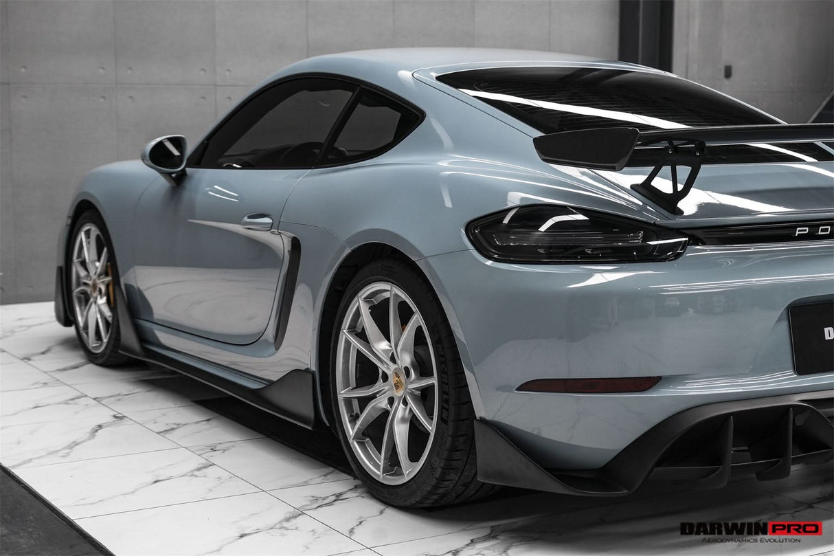 DarwinPRO 2016-2025 Porsche 718 Cayman And Boxster Stuttmate Carbon Fiber Side Skirts