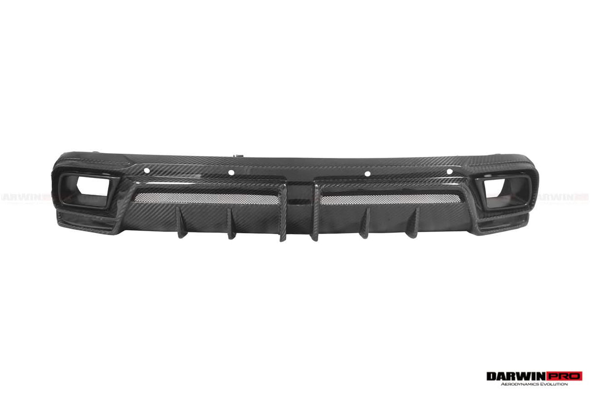 DarwinPRO 2018-2024 Rolls-Royce Cullinan BKSS Style Carbon Fiber Rear Lip Diffuser With Exhaust tips