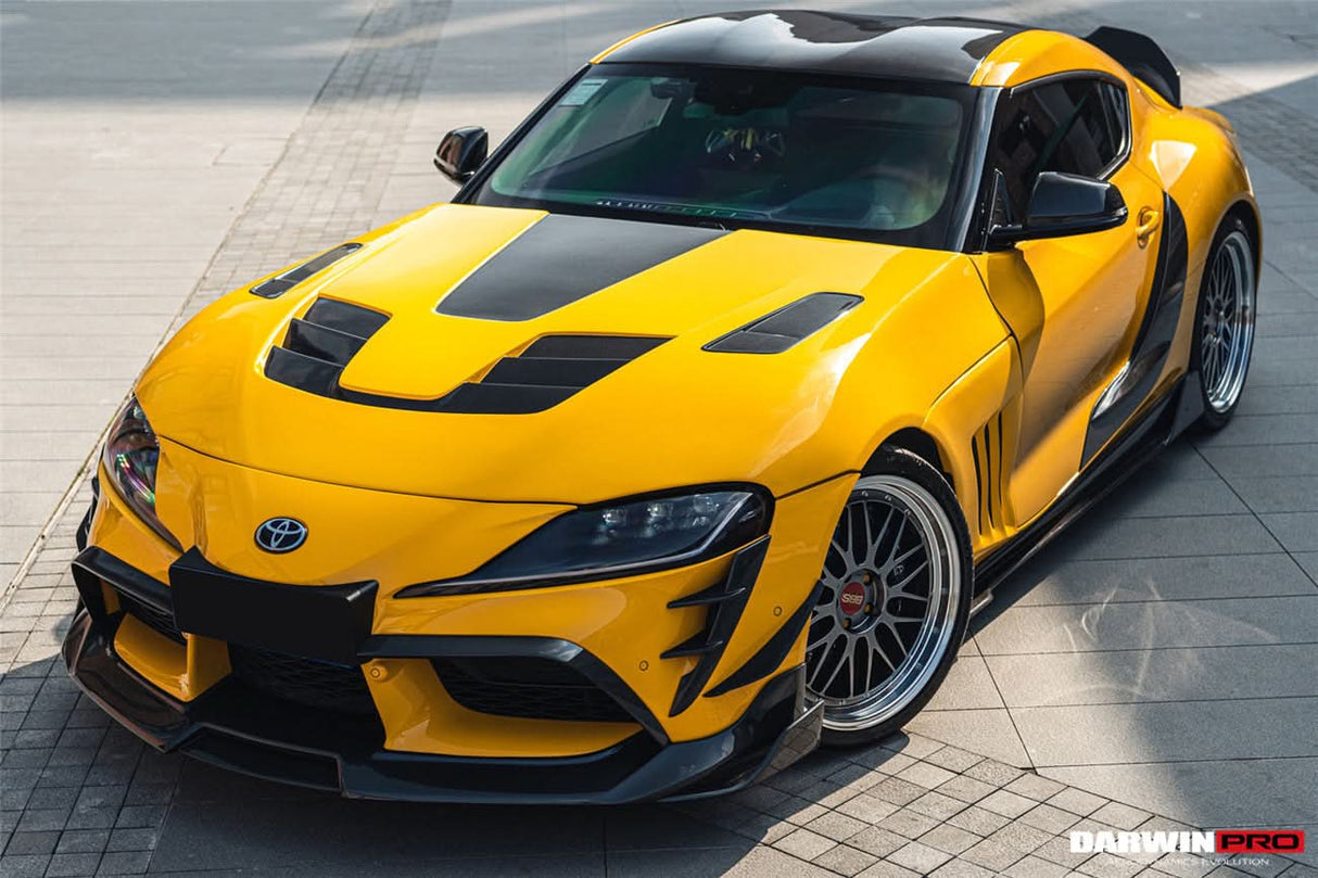2019-UP Toyota GR Supra (J29 & DB) A90 A91 BKSS Style Carbon Fiber Front Canards