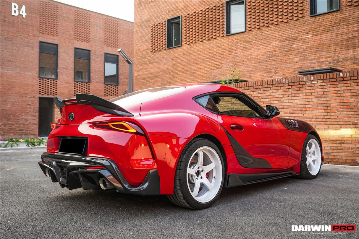 2019-UP Toyota GR Supra (J29 & DB) A90 A91 BKSS Style Carbon Fiber Trunk Spoiler with LED Light