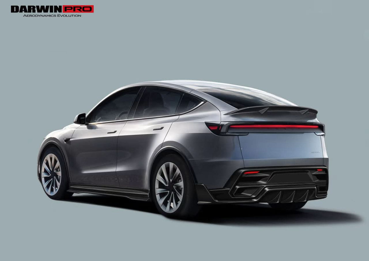 2025-UP Tesla Model Y Refresh OX Style Autoclave Carbon Fiber Rear Diffuser