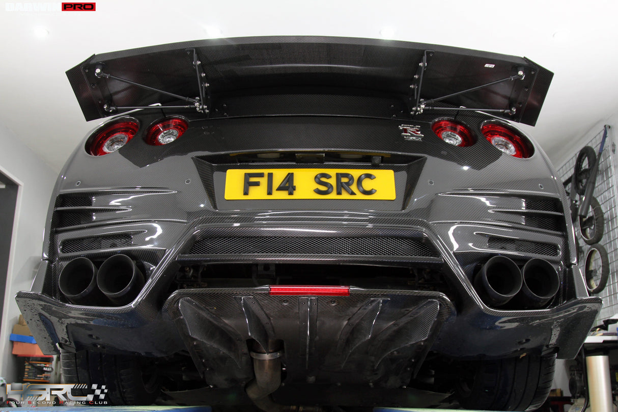 Nissan GTR R35 2008+ Autoclave Carbon Fiber R1-D Drag Spoiler Wing - DarwinPRO X 4SRC