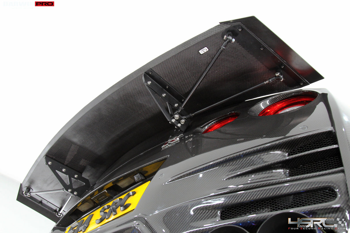 Nissan GTR R35 2008+ Autoclave Carbon Fiber R1-D Drag Spoiler Wing - DarwinPRO X 4SRC