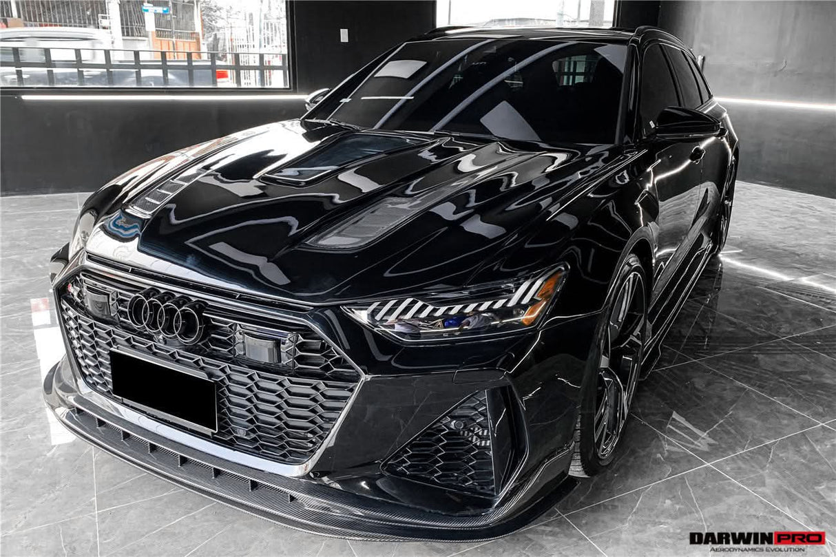 DarwinPRO 2019-UP Audi RS6 Avant C8 & RS7 Quattro BKSS Style Front Lip