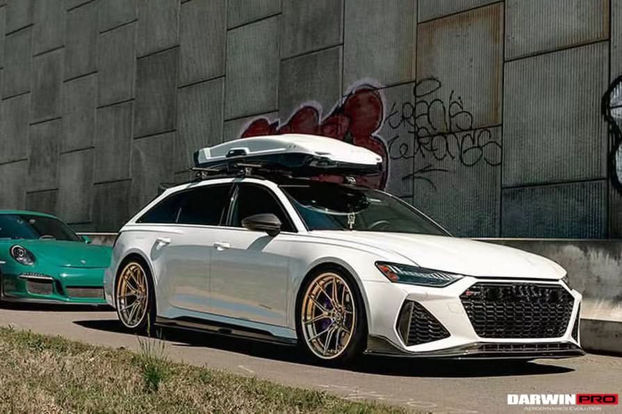 DarwinPRO 2019-UP Audi RS6 Avant C8 & RS7 Quattro BKSS Style Side Skirts