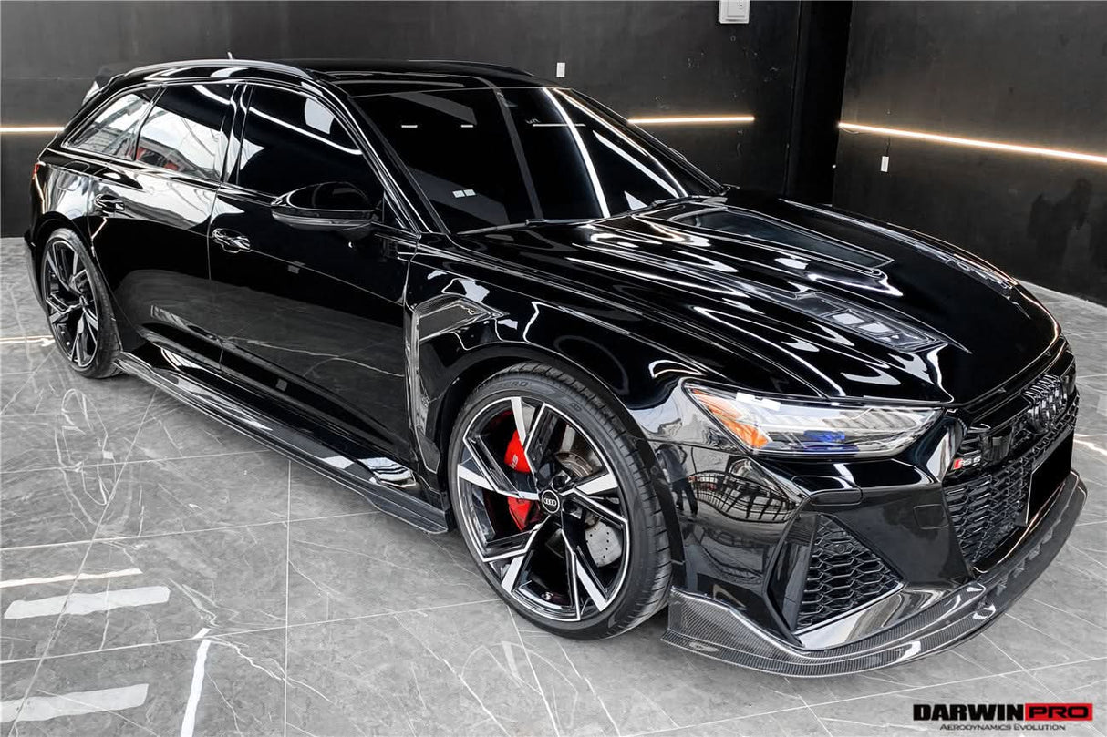 DarwinPRO 2019-UP Audi RS6 Avant C8 & RS7 Quattro BKSS Style Side Skirts