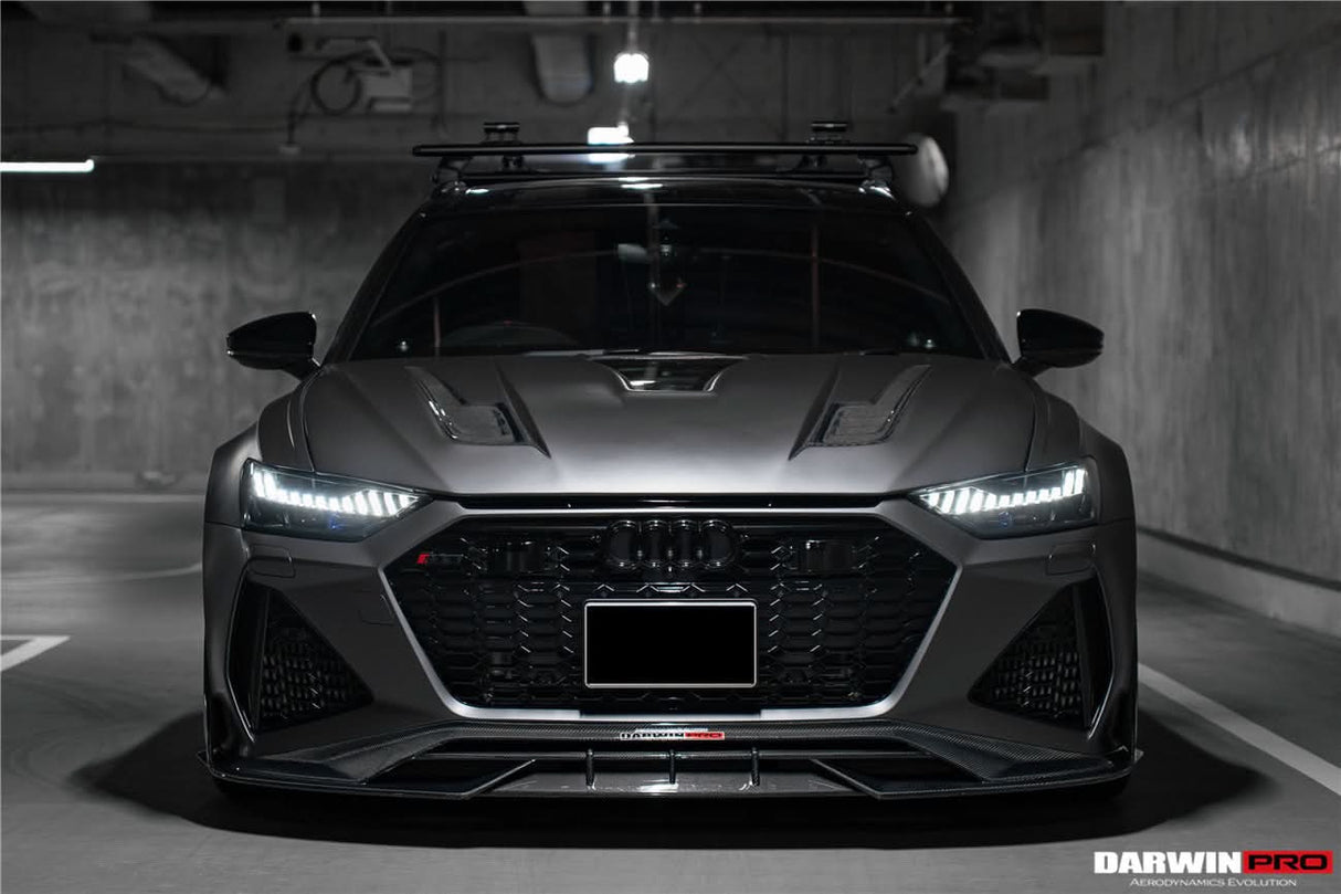 2019-UP Audi RS6 Avant C8 | RS7 Quattro Carbon Fiber Front Lip - DarwinPRO (iMP Design)