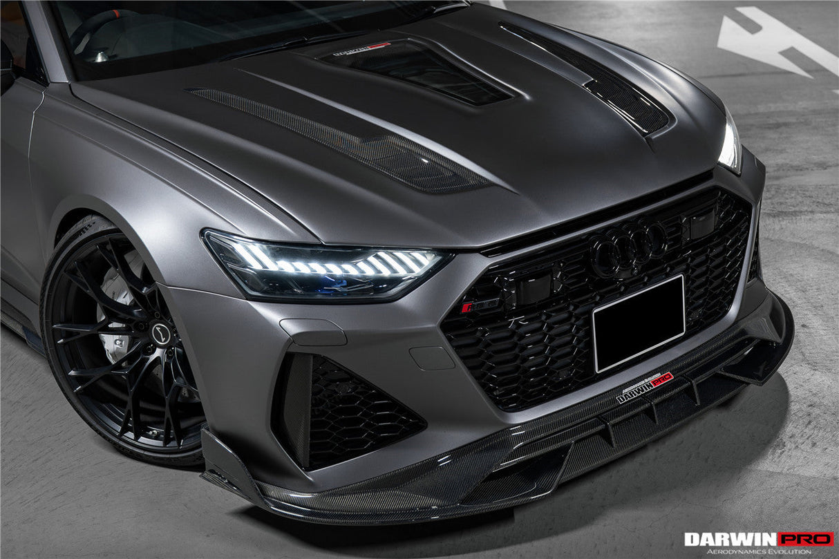 DarwinPRO 2019-UP Audi RS6 Avant C8 IMP Performance Partial Carbon Fiber Hood