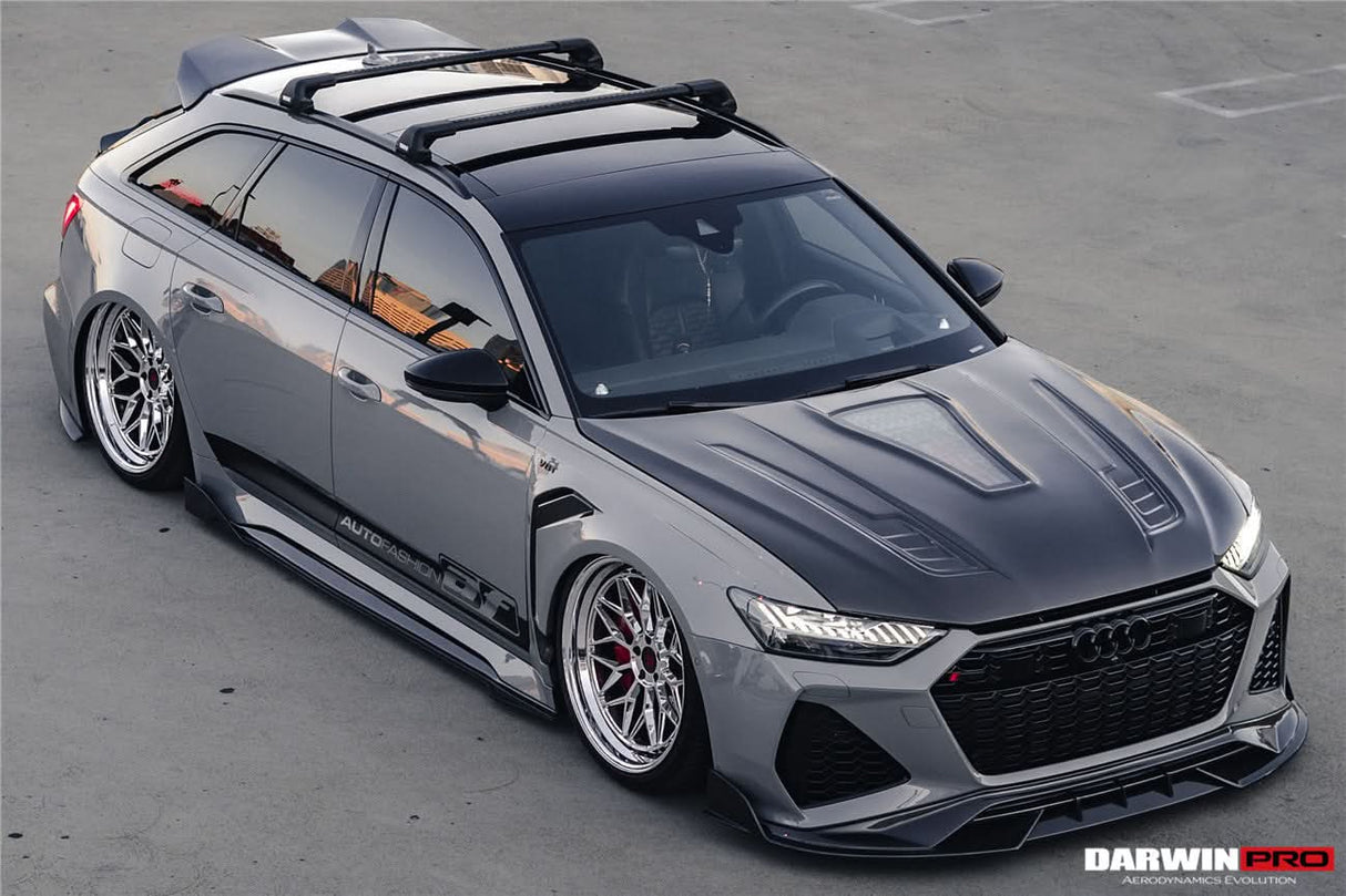 DarwinPRO 2019-UP Audi RS6 Avant C8 & RS7 Quattro IMP Performance Side Skirts Under Board