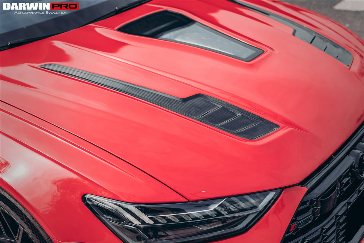 DarwinPRO 2019-UP Audi RS6 Avant C8 IMP Performance Partial Carbon Fiber Hood