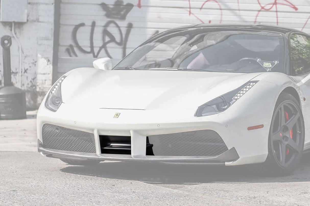 DarwinPRO 2015-2020 Ferrari 488 GTB & Spider Dry Carbon Fiber Front Air Splitter