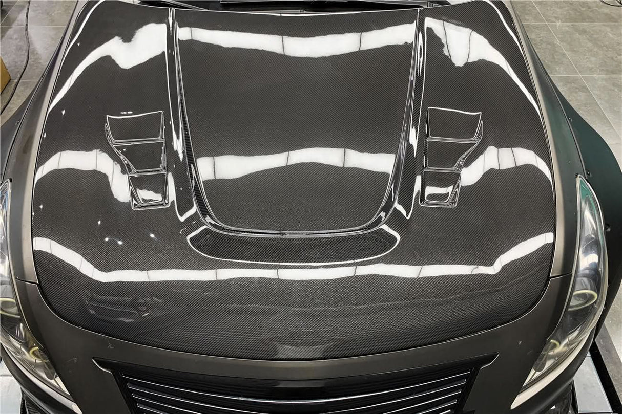 2007-2015 Infiniti Carbon Fiber Hood DarwinPRO (BKSS) Fits G25, G35, G37 Sedan