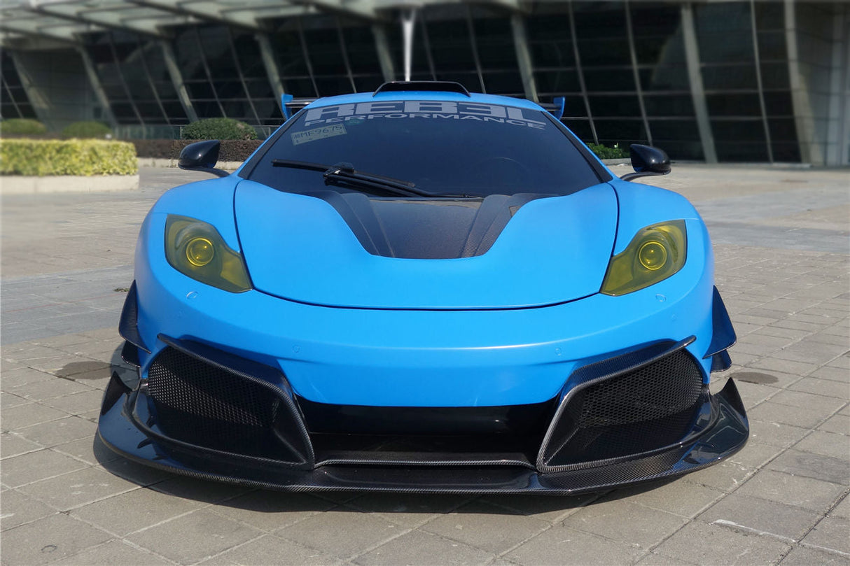 2011-2014 McLaren MP4 12C Partial Carbon Fiber Front Bumper With Lip - DarwinPRO Rebel Performance Design
