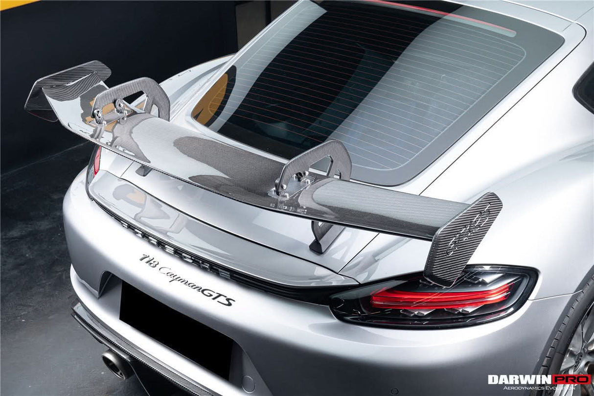 2012-2025 Porsche 718 981 Cayman Boxster GT4RS Style Autoclave Carbon Fiber Spoiler Wing