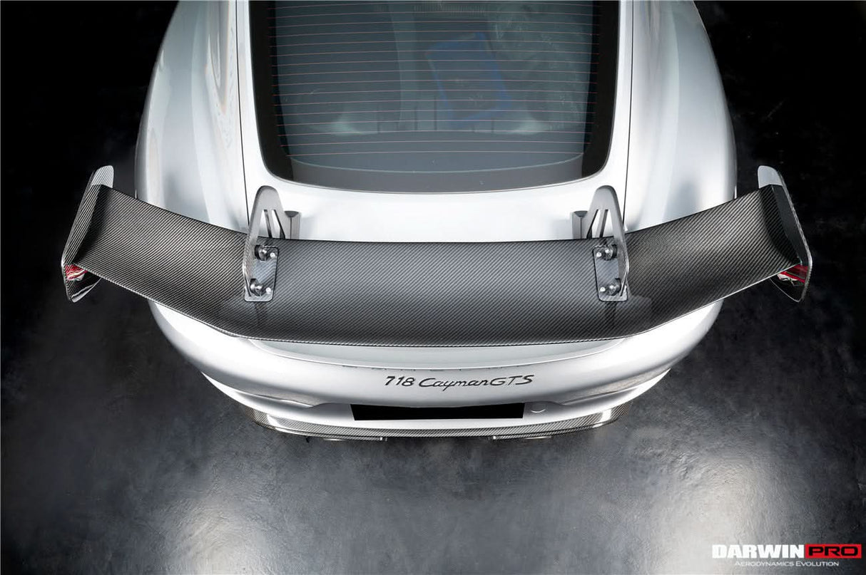 2012-2025 Porsche 718 981 Cayman Boxster GT4RS Style Autoclave Carbon Fiber Spoiler Wing