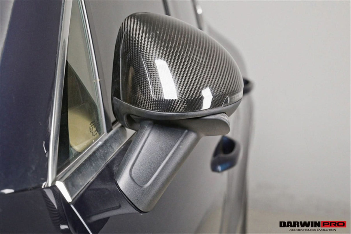 2014-2024 Porsche Macan 95B Dry Carbon Fiber Mirror Housing Replacement | Fits T, S, GTS, Turbo, Turbo S, 4 Electric, Turbo (NO BSA Holes)