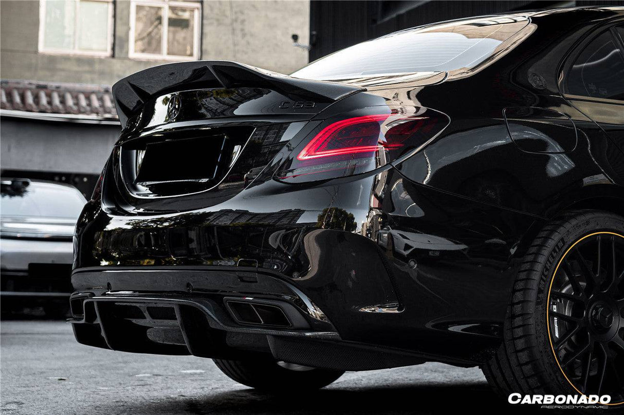 2015-2021 Mercedes Benz C63 AMG C-Class W205 Sedan RT Style Trunk Spoiler