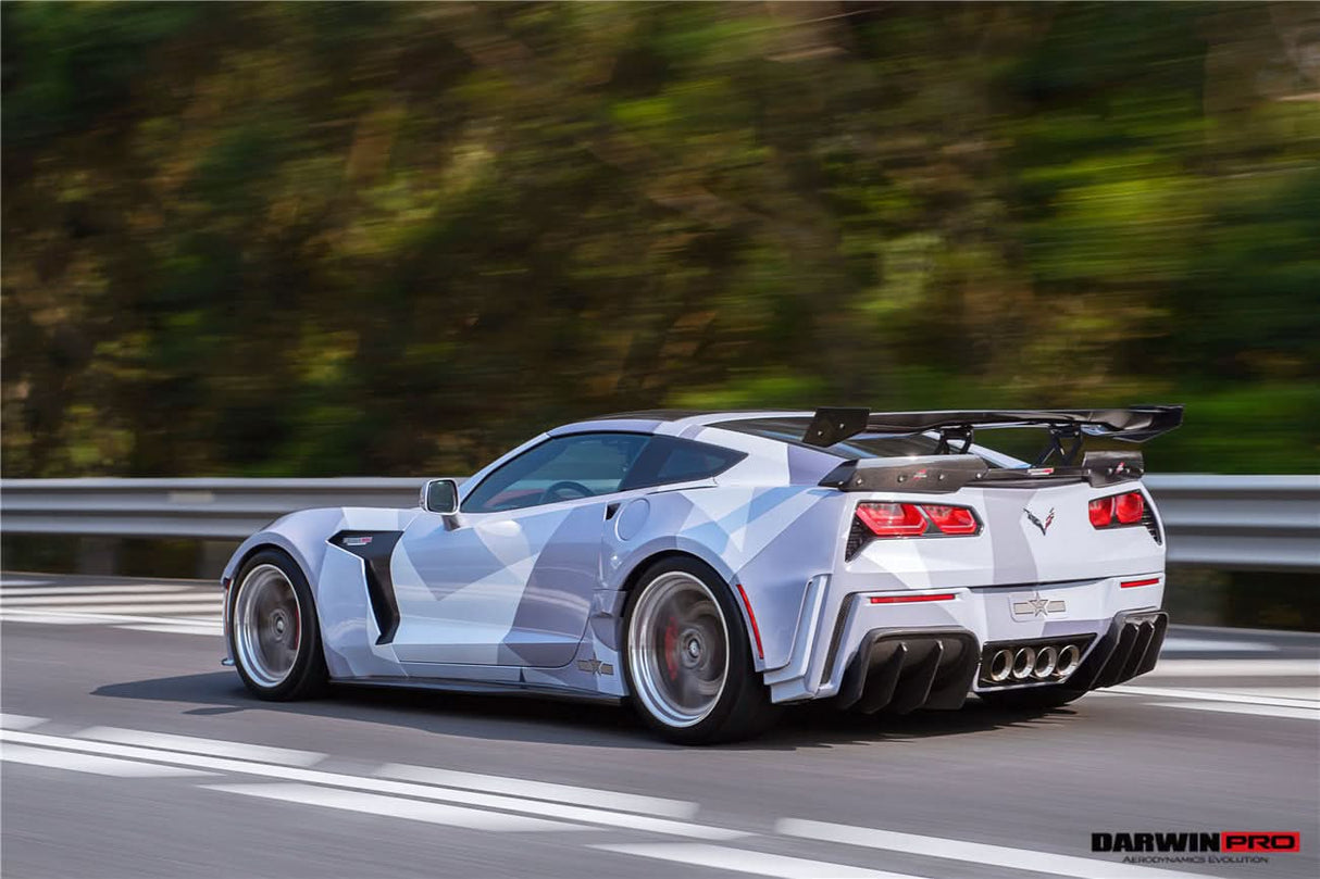 2013-2019 Corvette C7 Z51 Grandsport Z06 BKSS Style Rear Diffuser