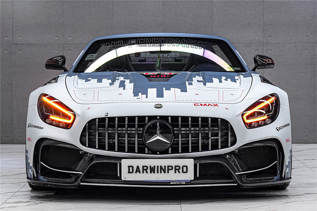 2017-2021 Mercedes Benz AMG GT GTS GTC Partial Carbon Fiber Front Bumper DarwinPRO IMP Design