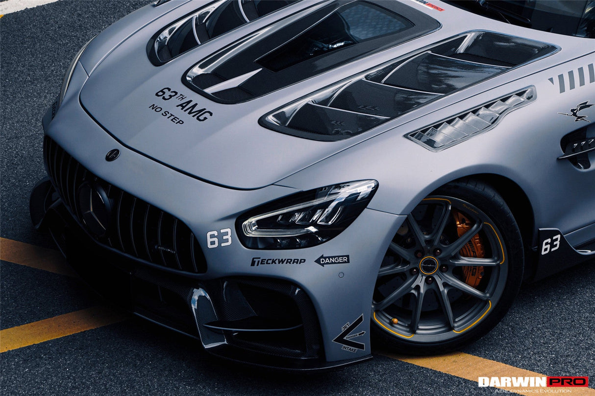 2017-2021 Mercedes Benz AMG GT GTS GTC Partial Carbon Fiber Front Bumper DarwinPRO IMP Design