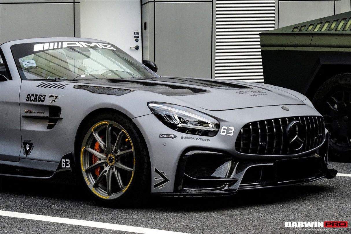 2017-2021 Mercedes Benz AMG GT GTS GTC Partial Carbon Fiber Front Bumper DarwinPRO IMP Design