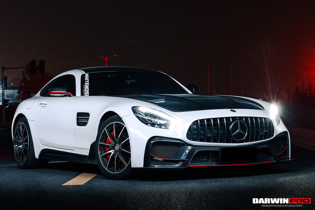 2017-2021 Mercedes Benz AMG GT GTS GTC Partial Carbon Fiber Front Bumper DarwinPRO IMP Design