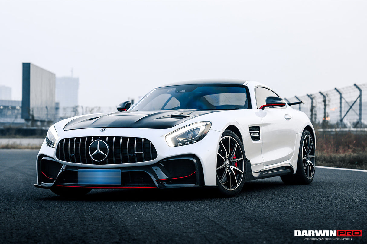 2017-2021 Mercedes Benz AMG GT GTS GTC Partial Carbon Fiber Front Bumper DarwinPRO IMP Design