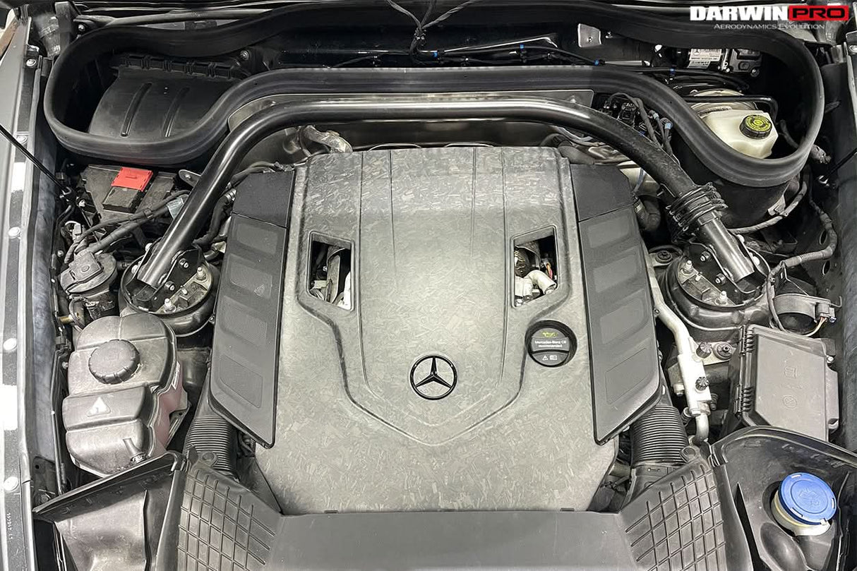 2019-2023 Mercedes Benz W464 G Wagon Dry Carbon Fiber Engine Cover Replacement Fits G500, G550