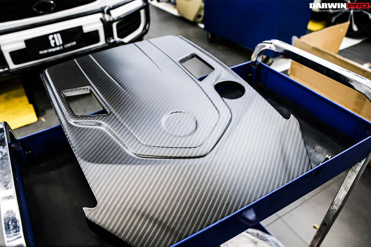 2019-2023 Mercedes Benz W464 G Wagon Dry Carbon Fiber Engine Cover Replacement Fits G500, G550