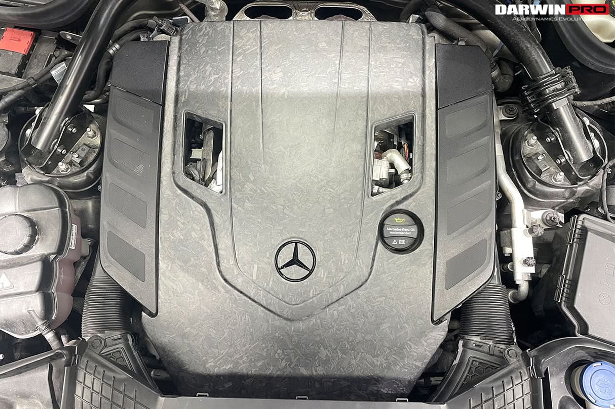 2019-2023 Mercedes Benz W464 G Wagon Dry Carbon Fiber Engine Cover Replacement Fits G500, G550