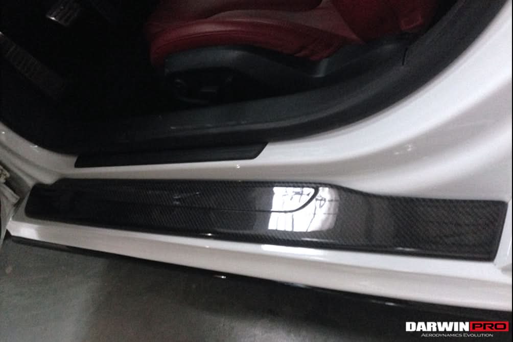 2006-2015 Audi R8 Coupe & Spyder P Style Carbon Fiber Door Sills Steps Cover
