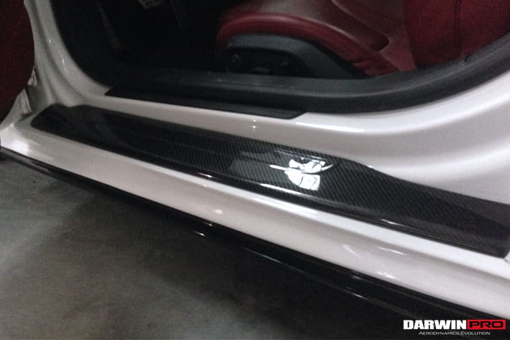 2006-2015 Audi R8 Coupe & Spyder P Style Carbon Fiber Door Sills Steps Cover