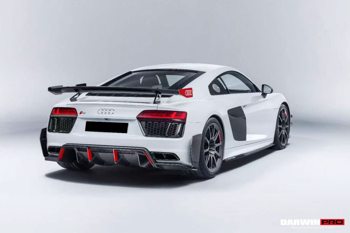 2016-2025 Audi R8 Coupe & Spyder GT4 Style Dry Carbon Fiber Side Door Panel Blades