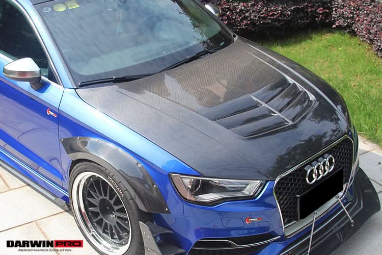 DarwinPRO 2013-2020 Audi S3 A3 RS3 8V Sedan And Sportback BKSS Style Hood