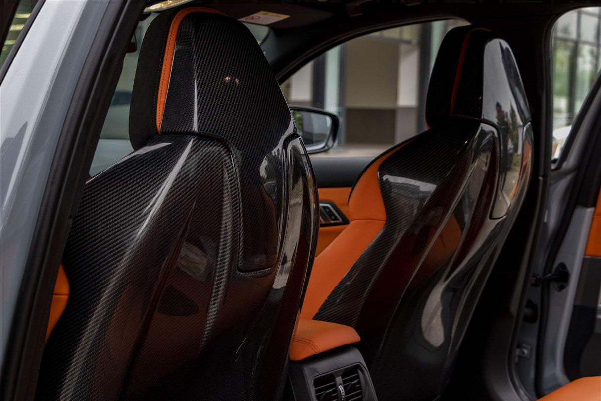 2021-UP BMW M3 G80 Carbon Fiber Seat-Back Cover DarwinPRO (OE)