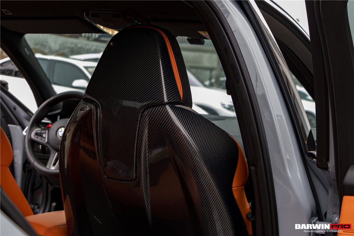 2021-UP BMW M3 G80 Carbon Fiber Seat-Back Cover DarwinPRO (OE)