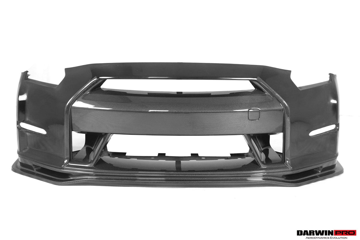 2008-2016 Nissan GTR R35 CBA DBA Ver15 NSM Style Partial Carbon Fiber Front Bumper