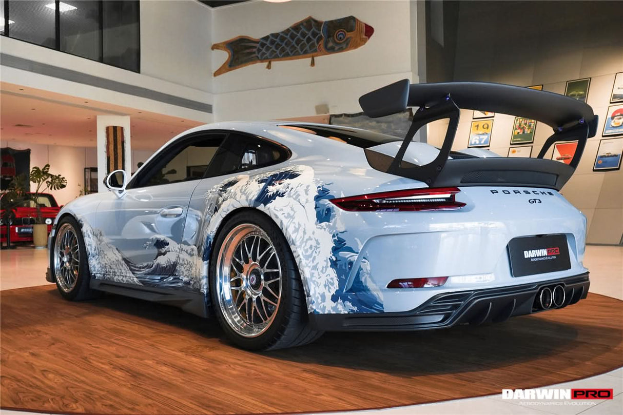 DarwinPRO 2017-2019 Porsche 911 991.2 GT3 Only BKSS Style Carbon Fiber Side Skirts