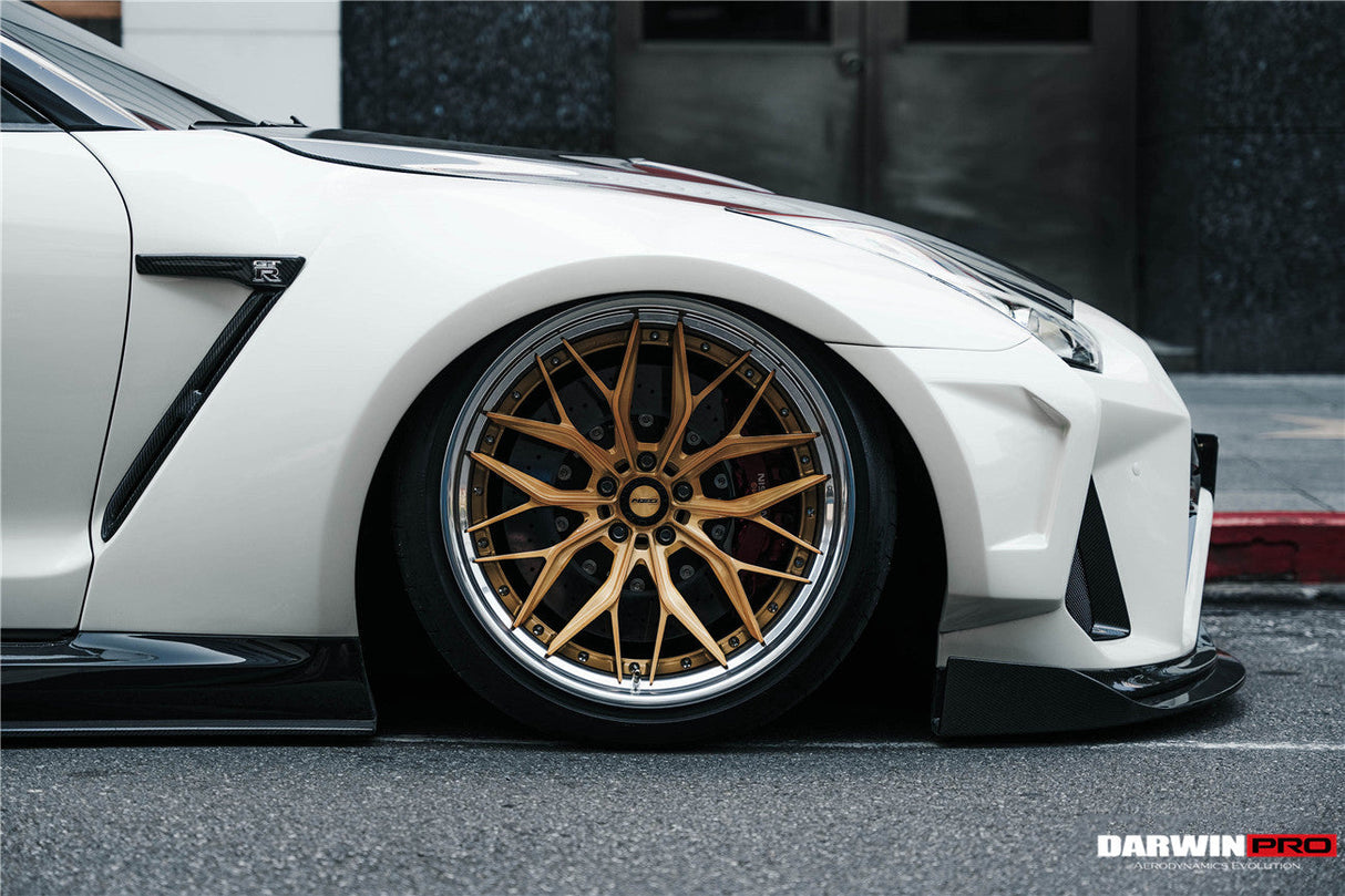 DarwinPRO 2008-2023 Nissan GTR R35 CBA DBA EBA BKSSII Style Partial Carbon Fiber Full Wide Body Kit